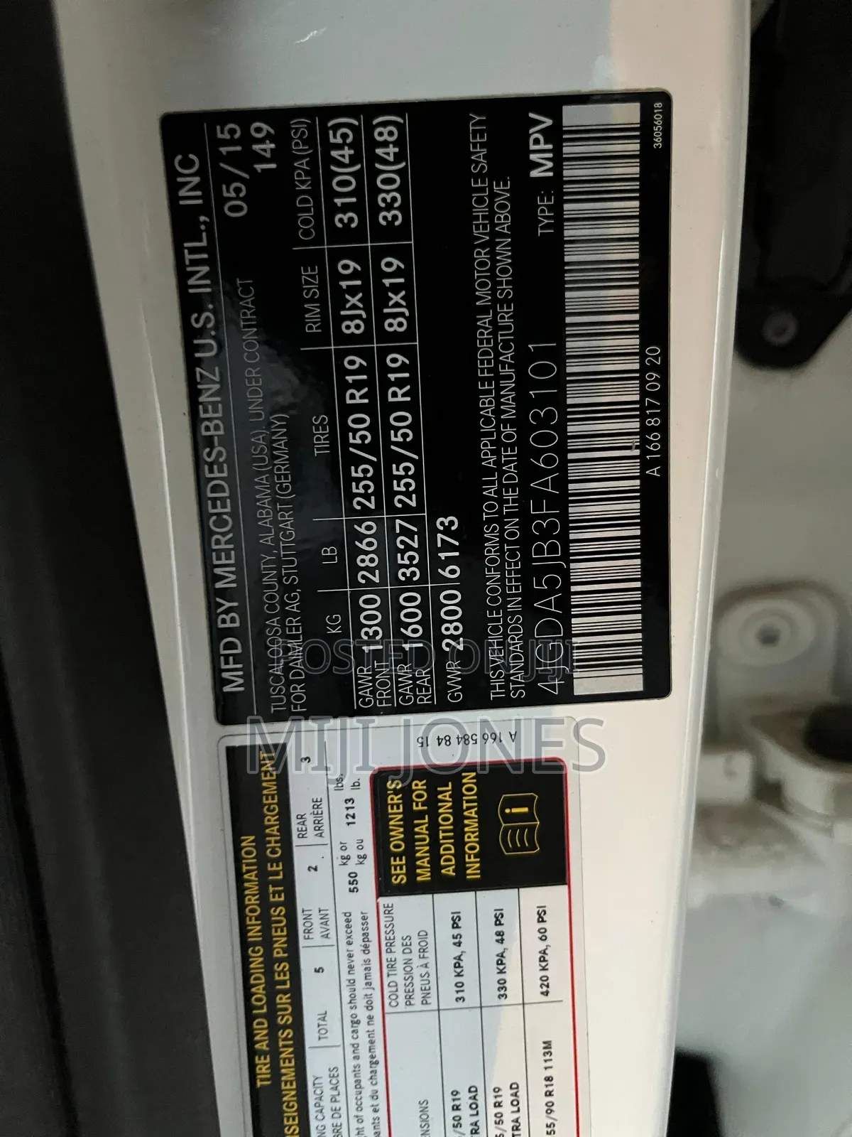 Mercedes-Benz M Class 2015 White