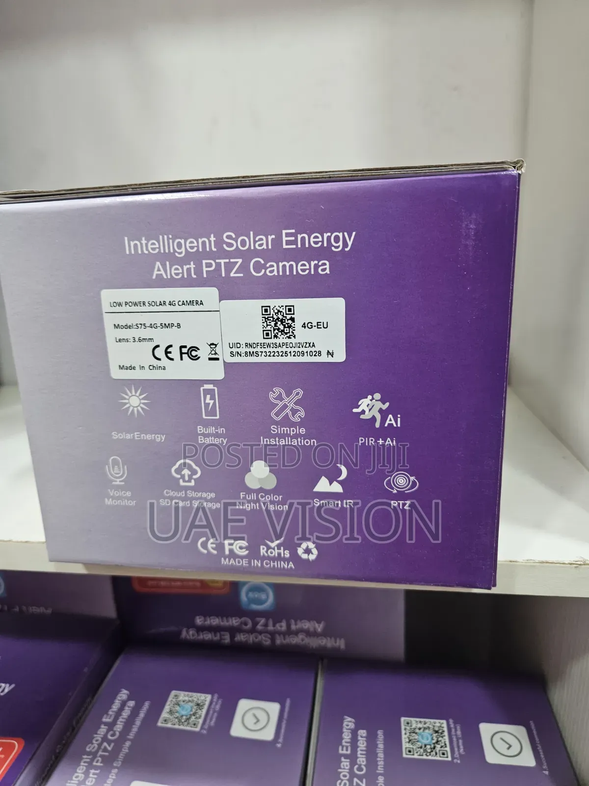 Ubox Sign Lens Solar Camera 5mp