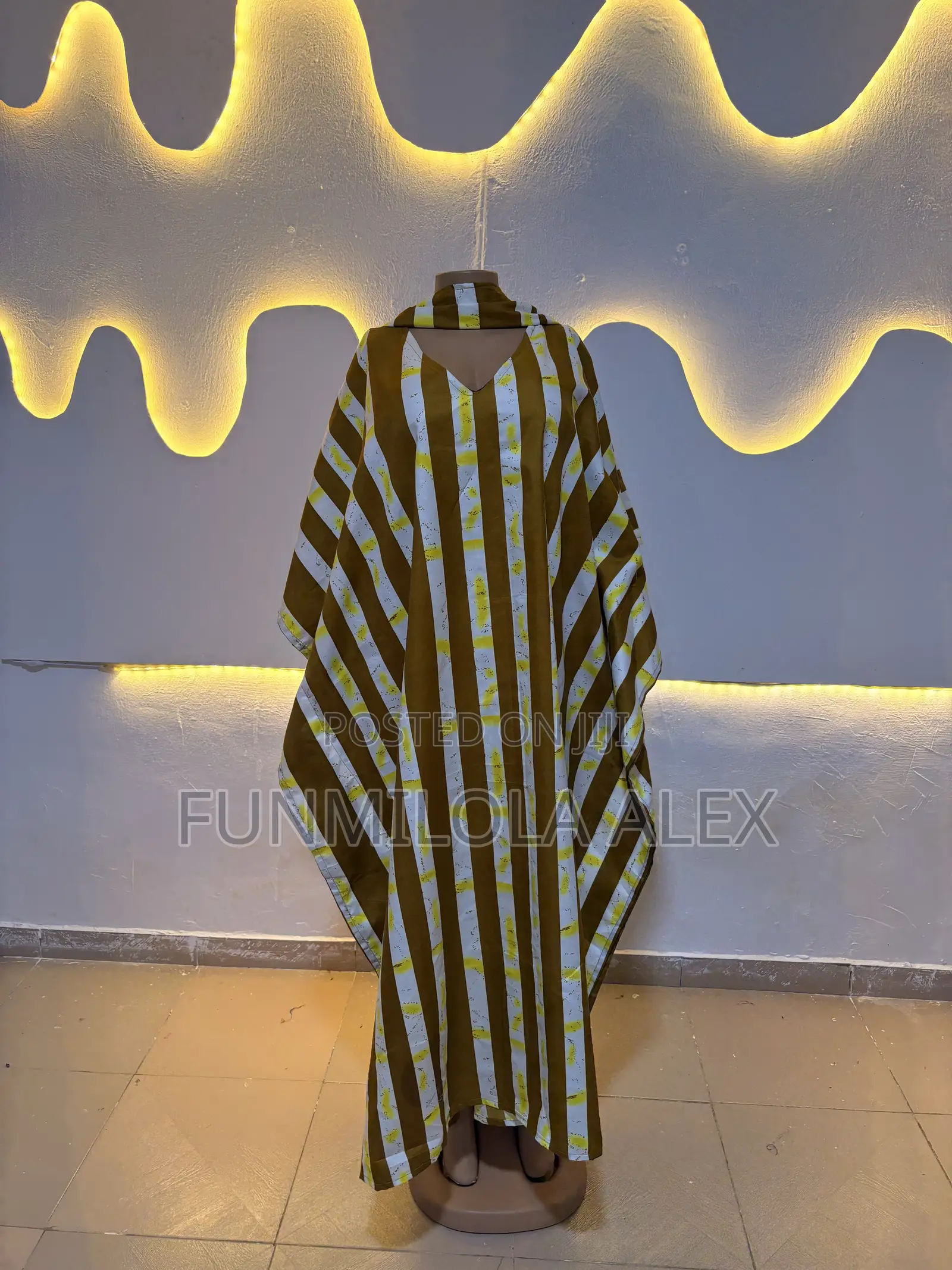Butterfly Ankara Long Dress