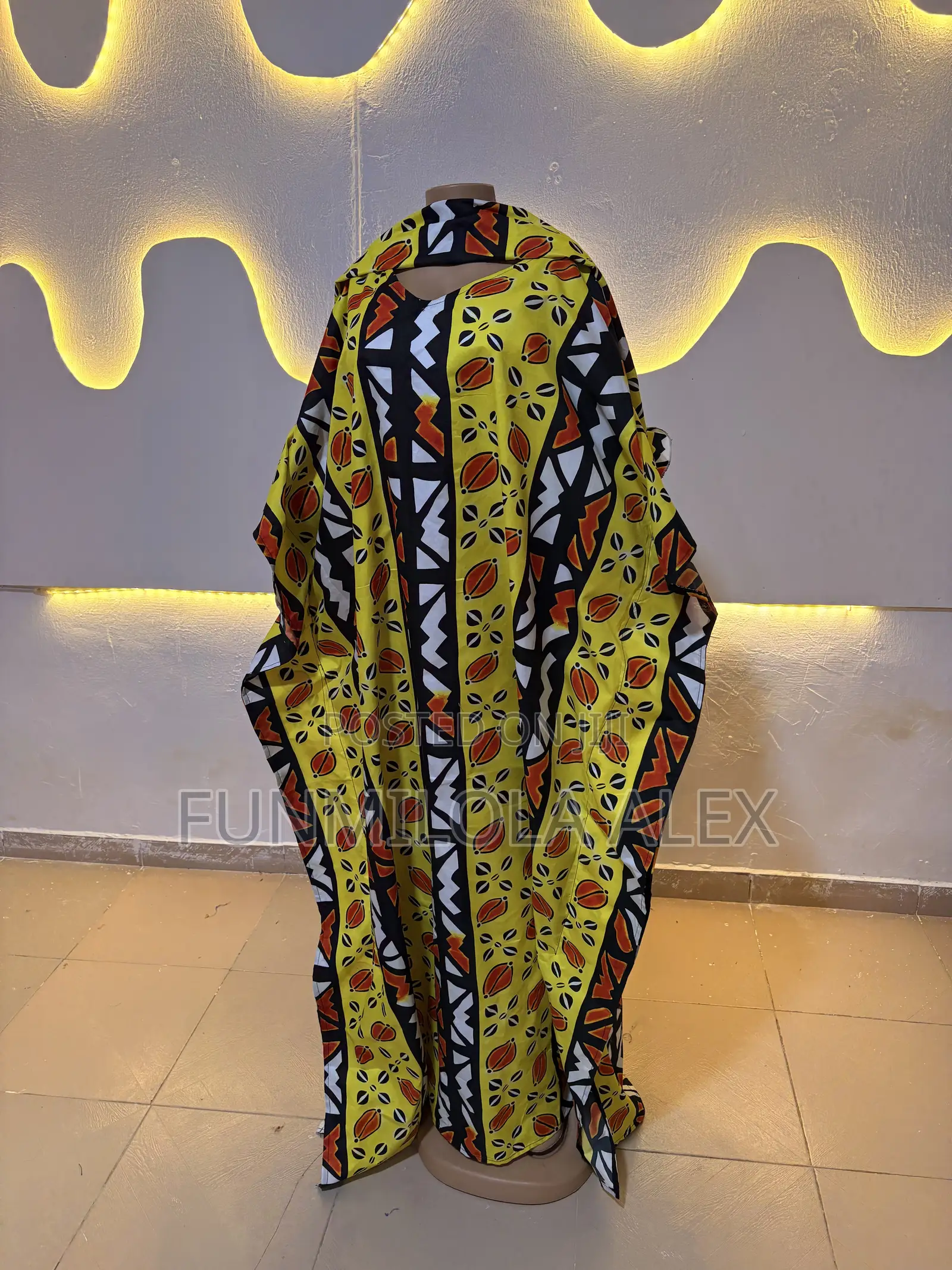 Butterfly Ankara Long Dress