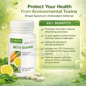 Beta Guard 100 Tablets – Whole Food Antioxidant for Detox