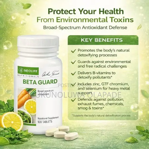 Beta Guard 100 Tablets – Whole Food Antioxidant for Detox