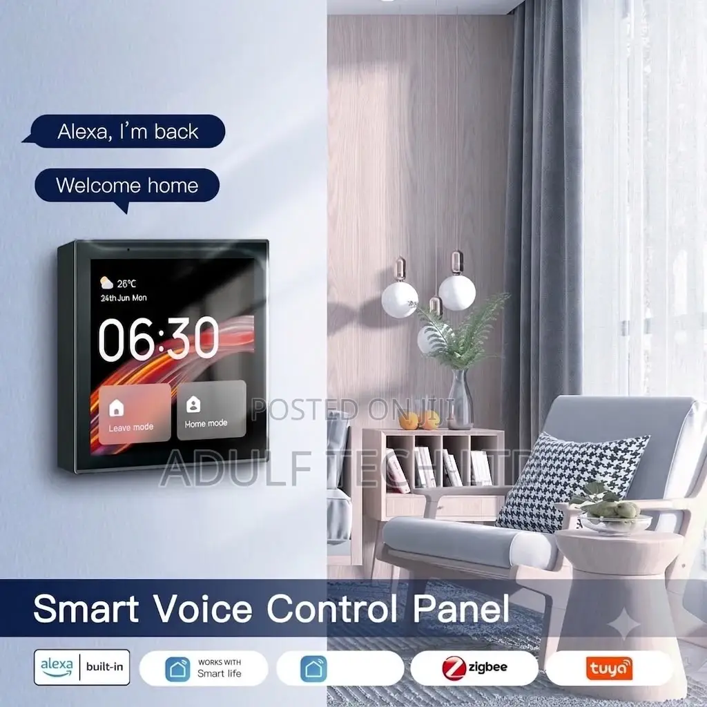 4” Tuya Smart Touch Screen Switch and Built-in Audio Amplifier