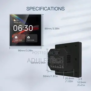 4” Tuya Smart Touch Screen Switch and Built-in Audio Amplifier