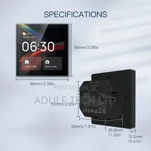 4” Tuya Smart Touch Screen Switch and Built-in Audio Amplifier