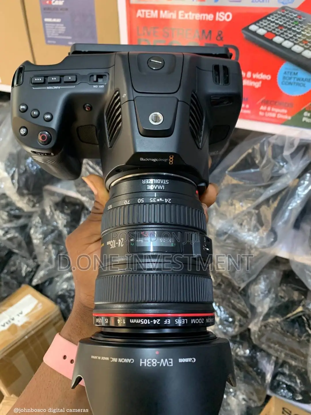 Blackmagic Pocket Cinema Camera Pro With Ef 24-105mm Lens
