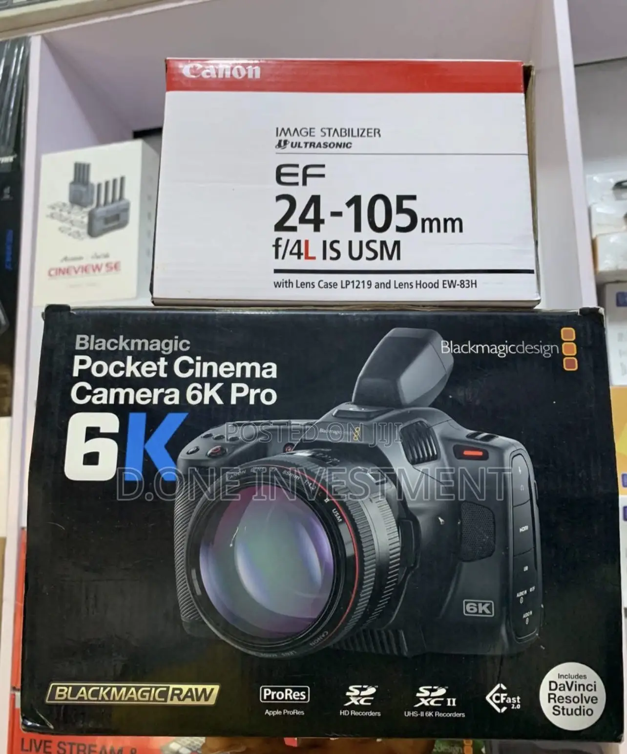 Blackmagic Pocket Cinema Camera Pro With Ef 24-105mm Lens