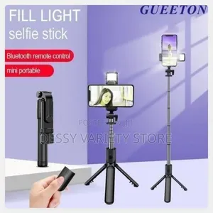 Bluetooth Selfie Stick Tripod + Fill Light +Shutter Remote