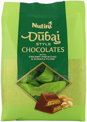 Nutini Dubai Style Chocolate With Pistachio and Kunafa Filling—400g