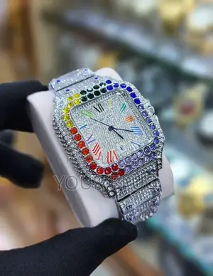 Iced Cartier Wristwatch