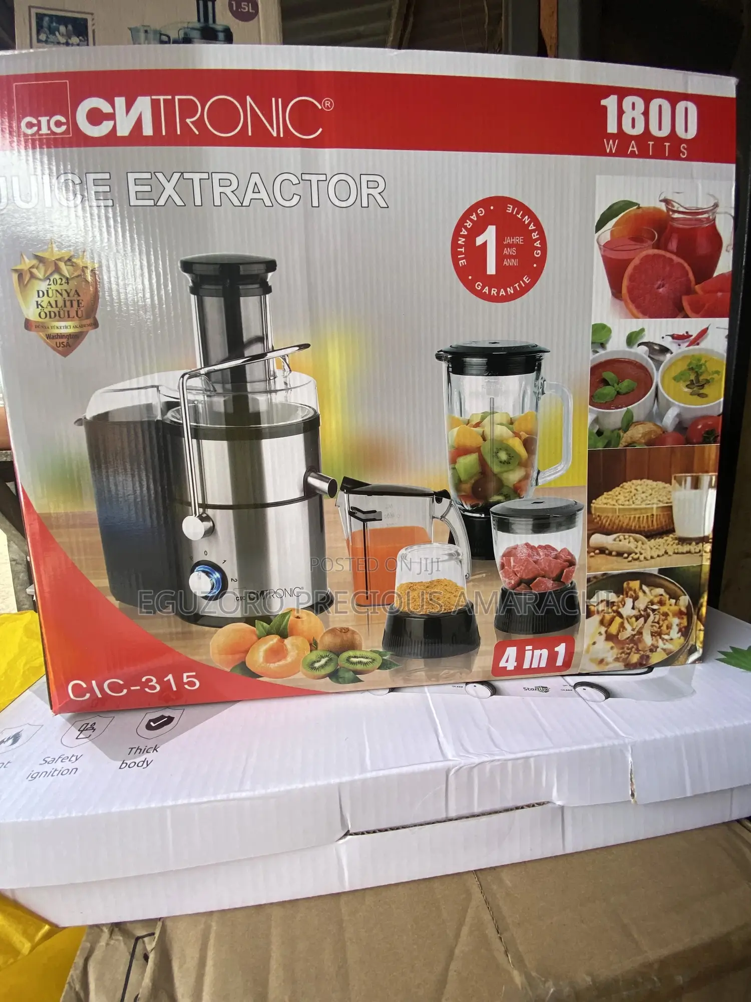 4in1 Cntronic Juice Extractor -Blender-Mincer-Mill-Grinder