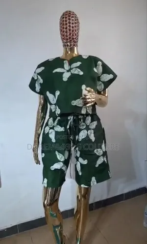 Green Ankara Knicker and Matching Top
