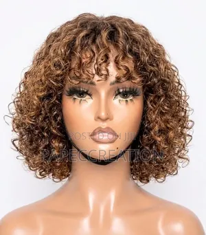 Human Hair, Celebrating Short Fringe Wig