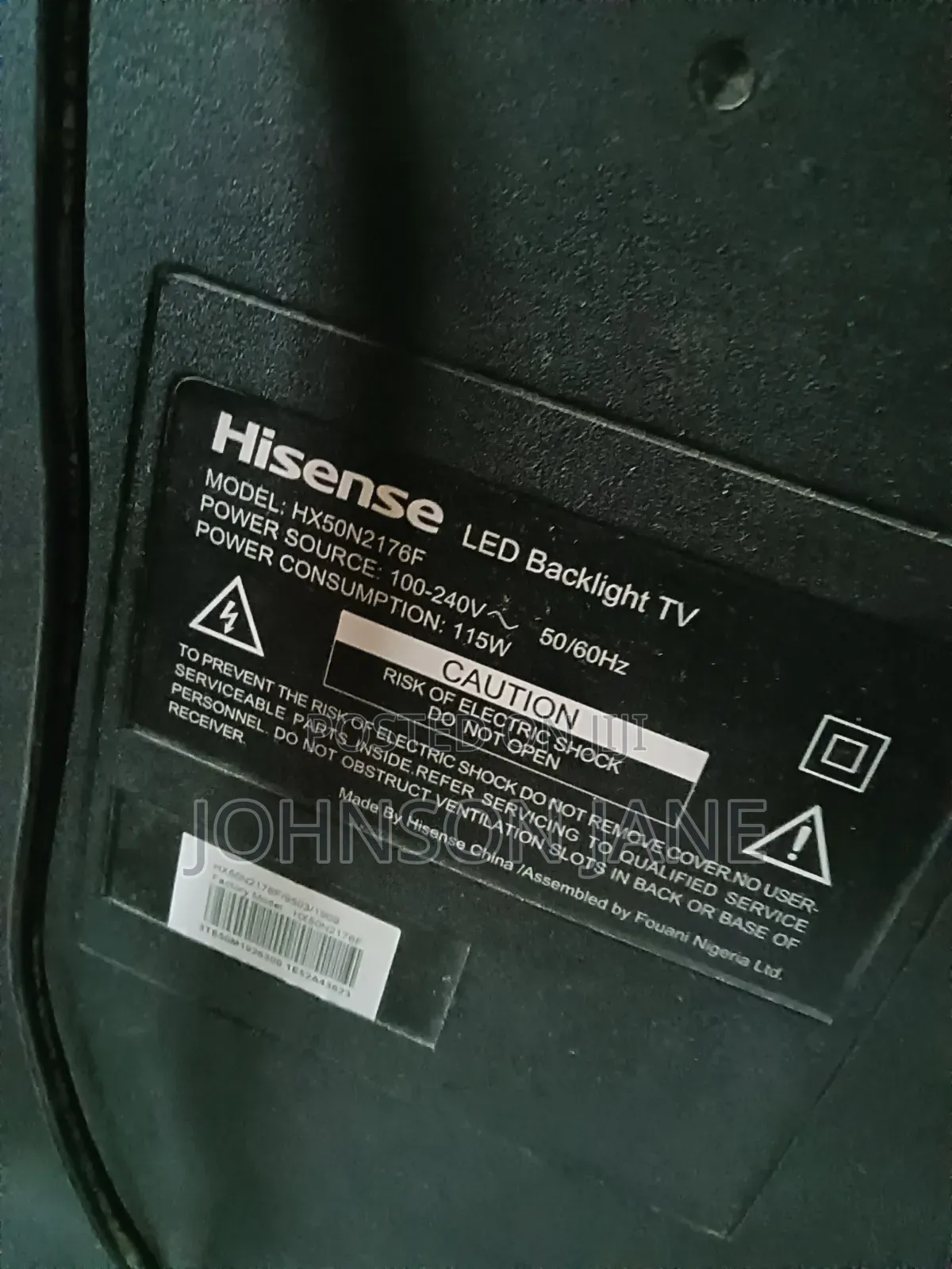Hisense Led Backlight Tv.