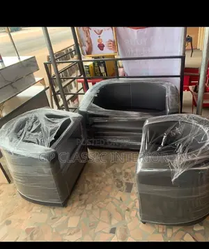 Sofa Set of Chair Black