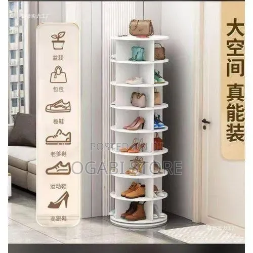 360° Rotating Shoe Rack