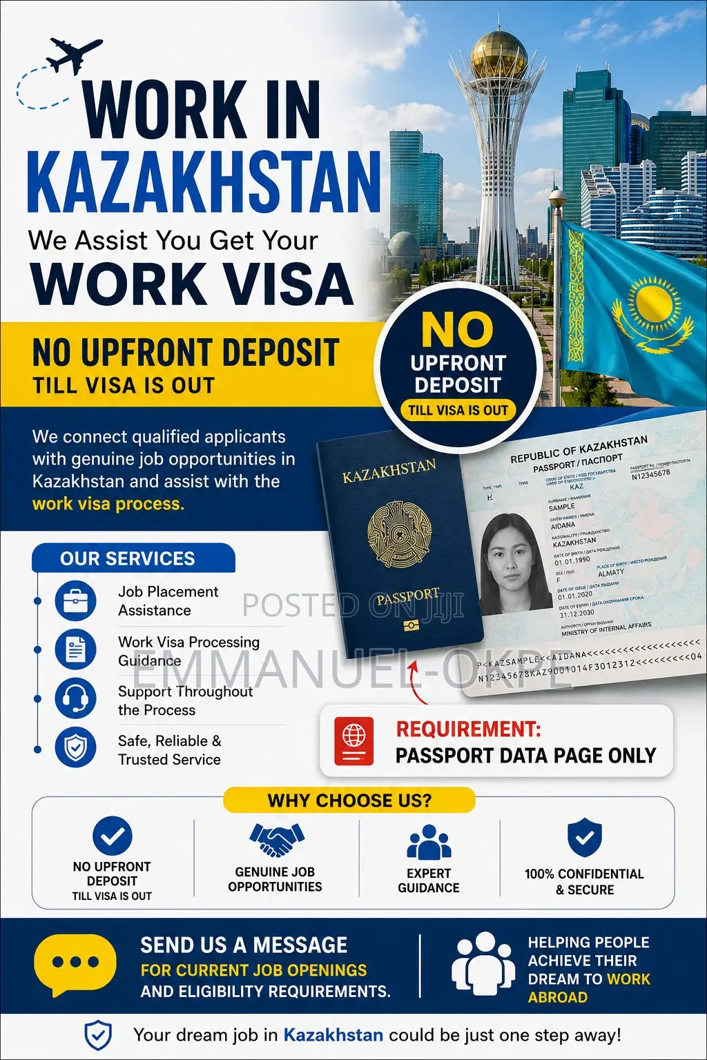 Work in Kazakhstan