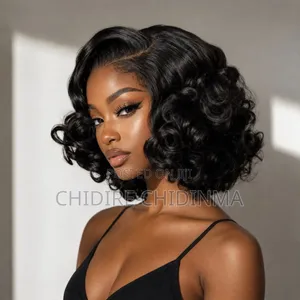 10" 4*4  Human Hair Dd Bounce Wig