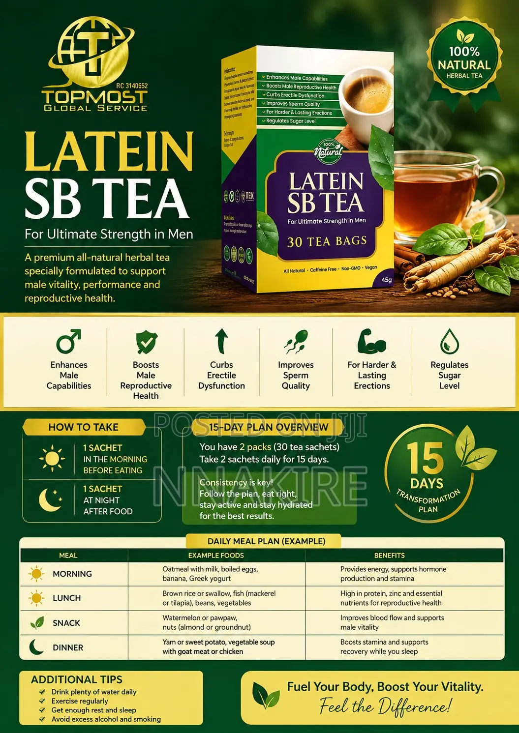 Latein Man Power Tea – Last Longer Stronger Erection