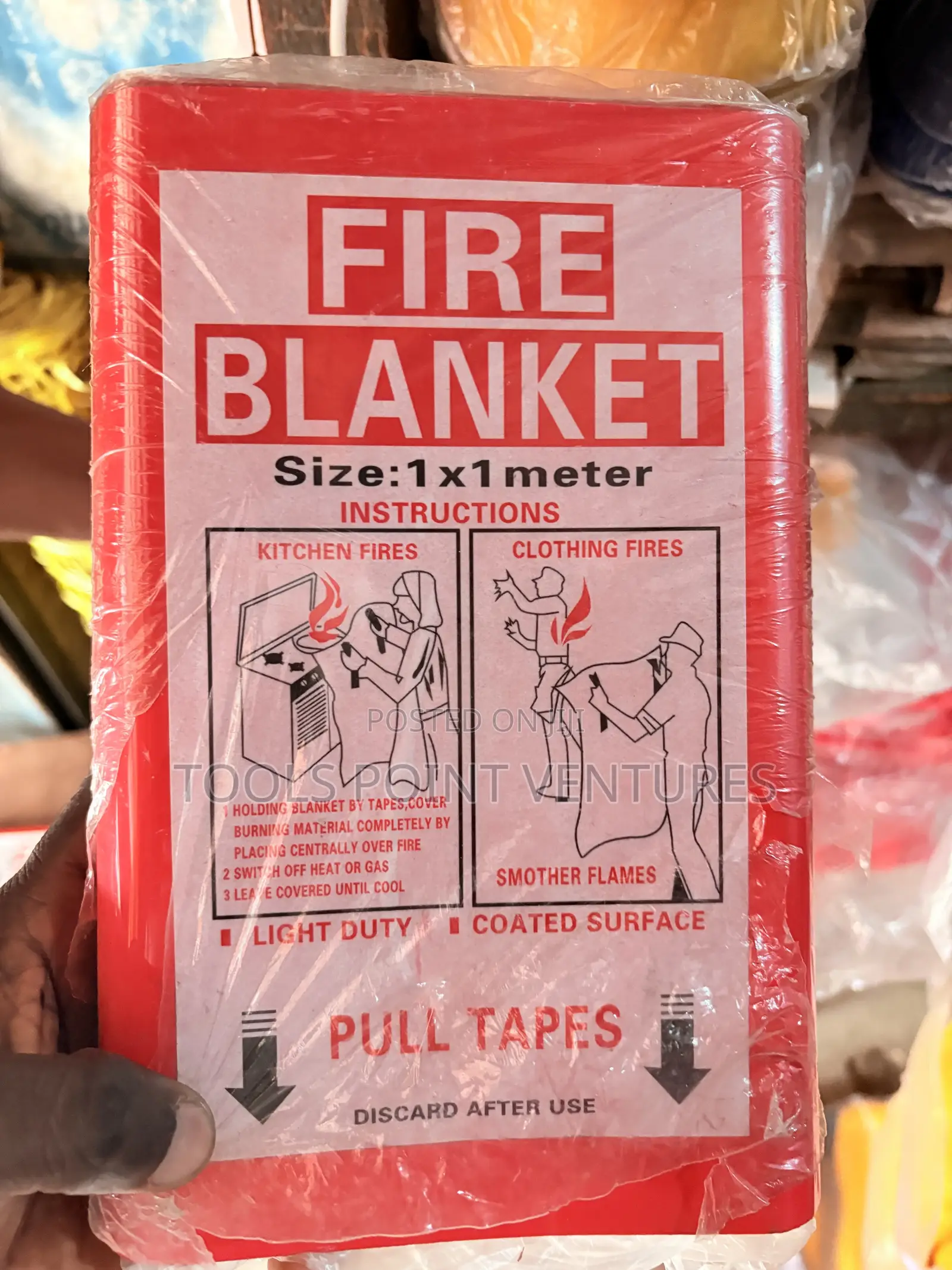 1.0meter X 1.0 Meter Fire Blanket