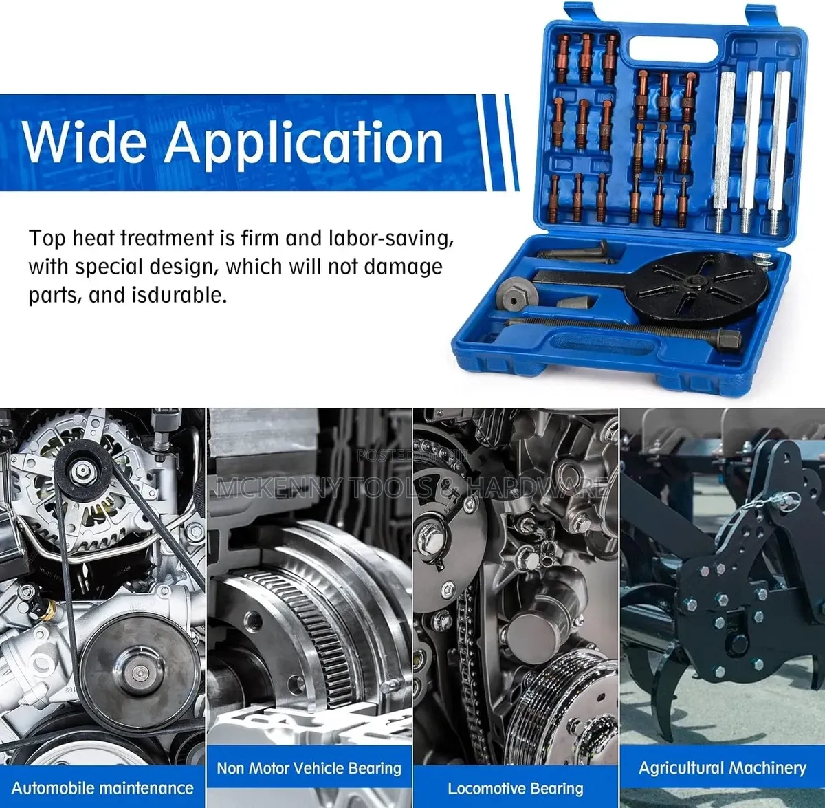 Heavy Duty Blind Hole Inner Bearing Puller Set - 21 PCS