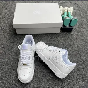 All White Nike Air Force