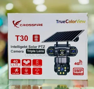 Crossfire T30 Intelligebt Solar PTZ Triple Lens CCTV Camera (V380)