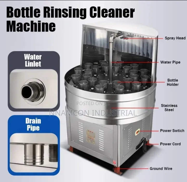 Semi Automatic Bottle Washing Machine