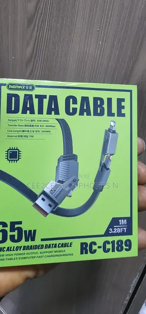 Remax Rc-C189 65w 2-in-2 Data Cable