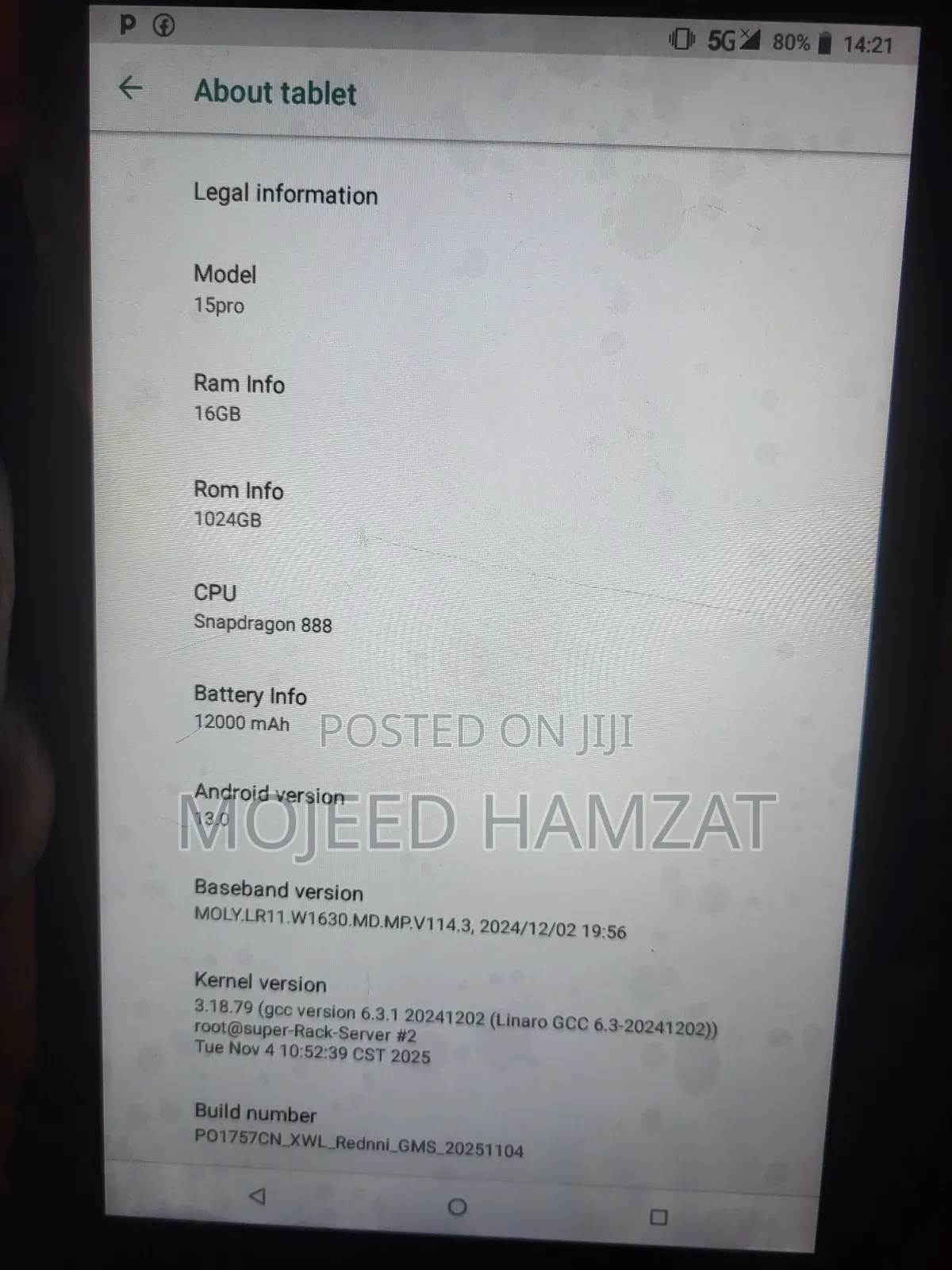 Tablet 1 TB Gray