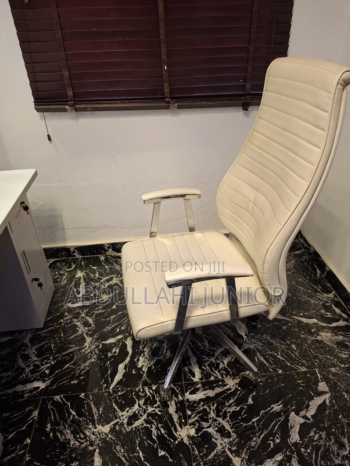 Office Table and Chair With Mac Pc