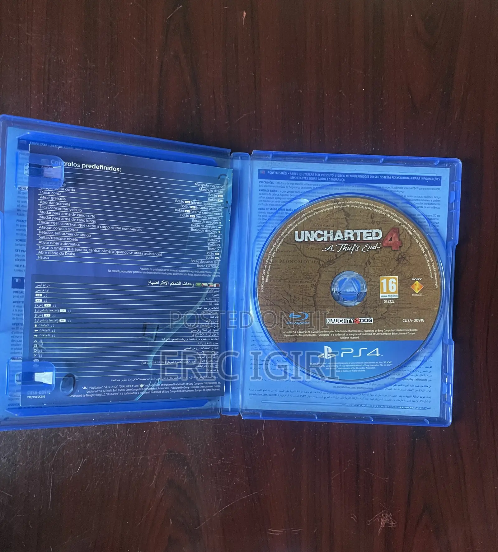 Ps4 Uncharted a Thief’S End Disc for Sale