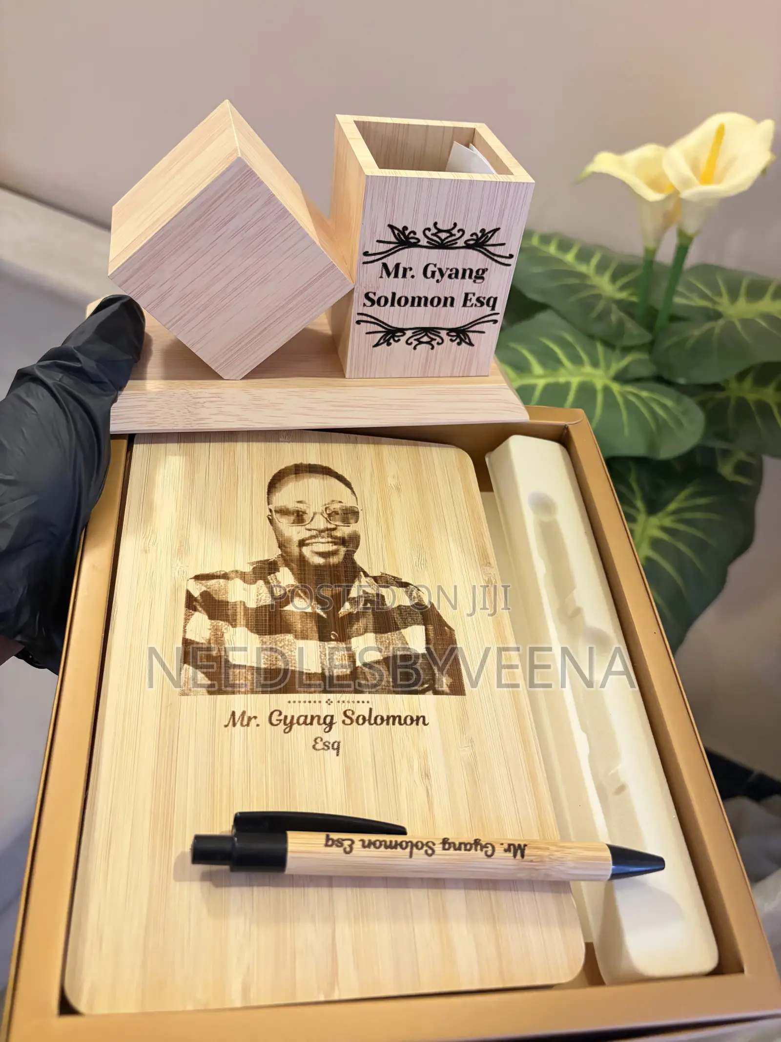 Engraved Wooden Notepad