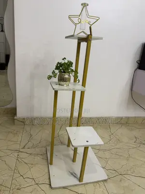 Gold Plant Display Stand