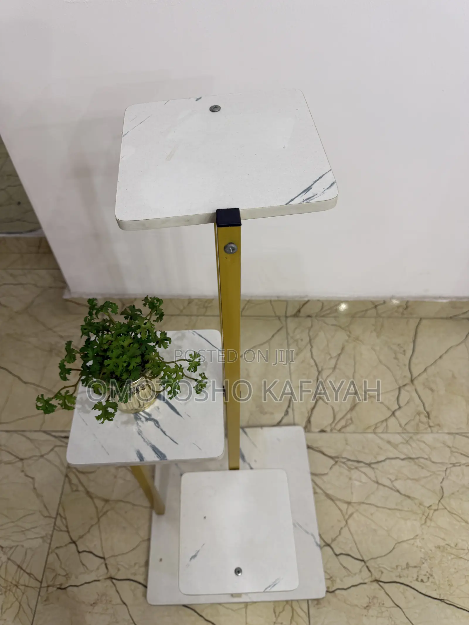 Gold Plant Display Stand