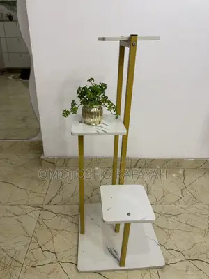 Gold Plant Display Stand