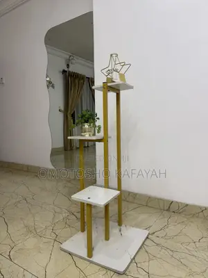 Gold Plant Display Stand