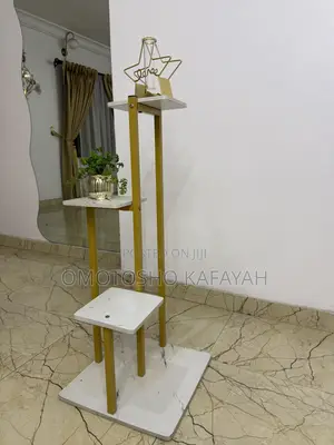 Gold Plant Display Stand
