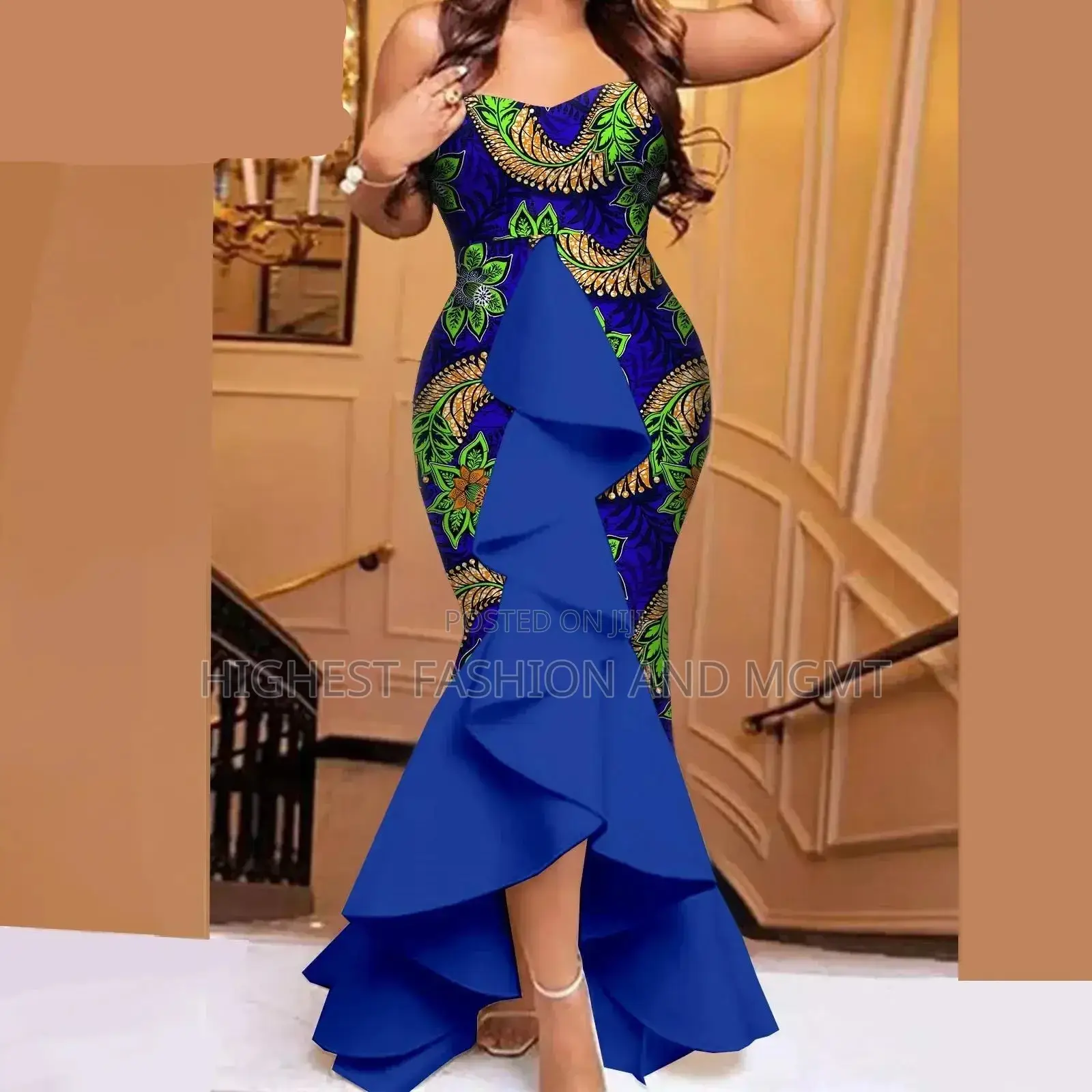 Sleeveless Ankara Dress