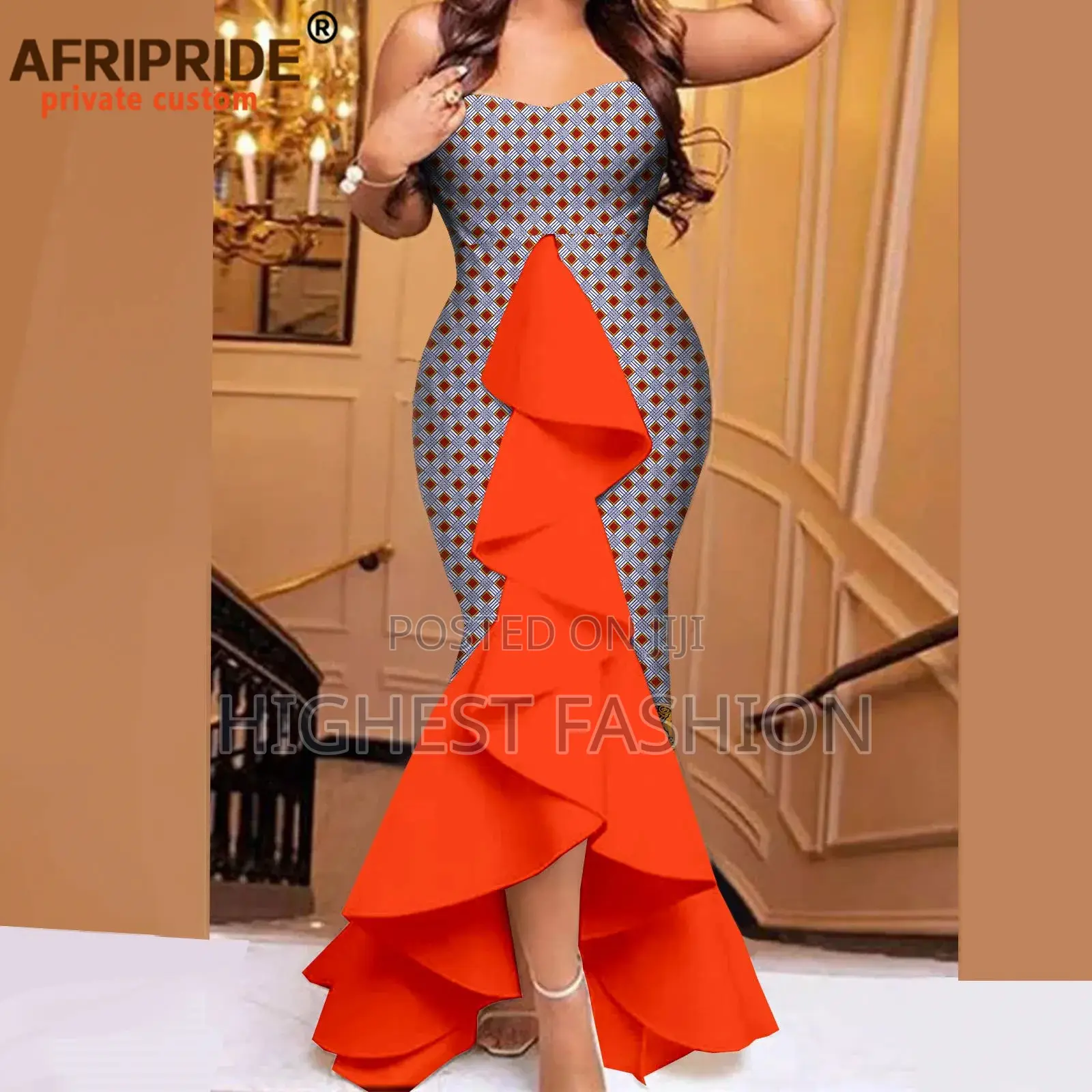 Sleeveless Ankara Dress