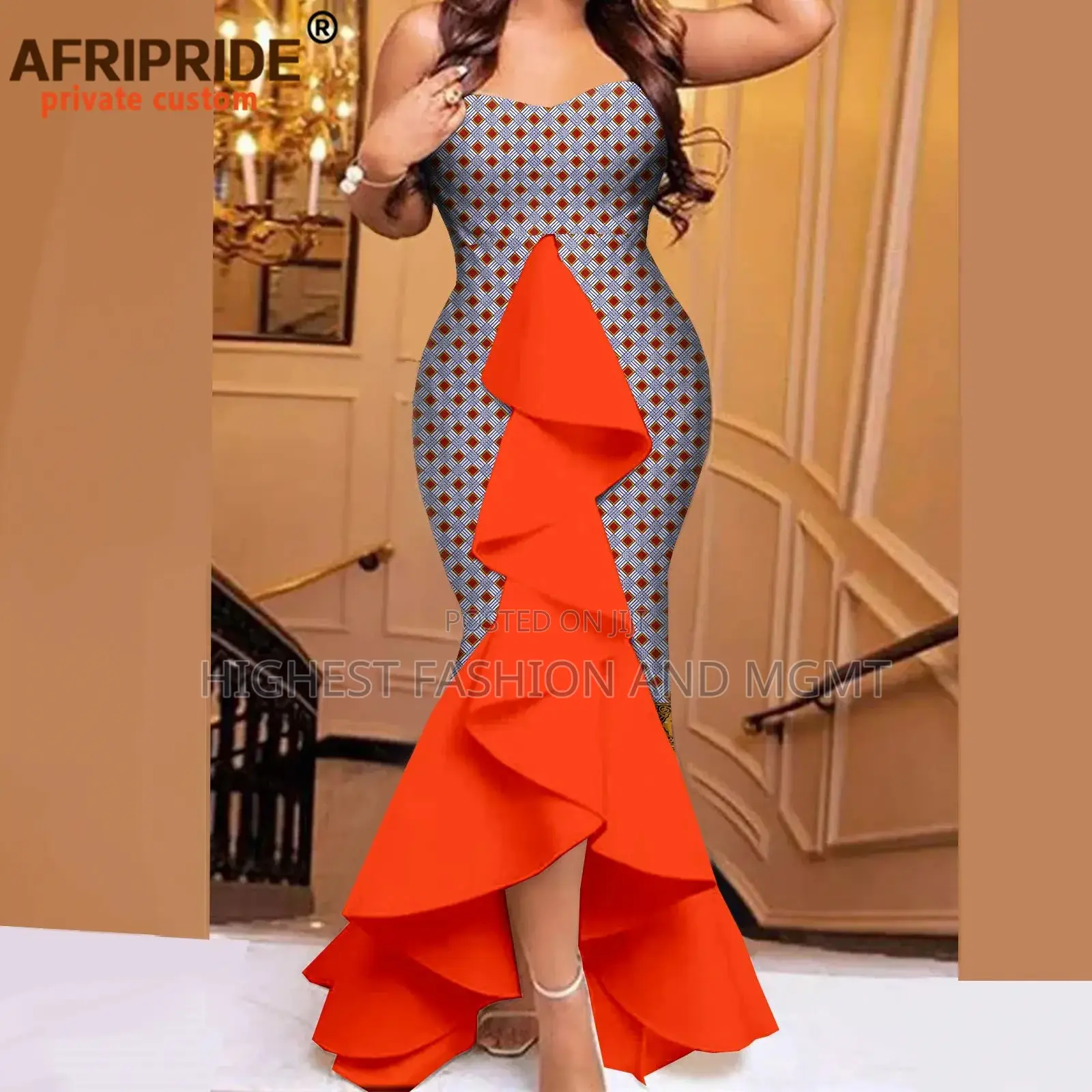 Sleeveless Ankara Dress