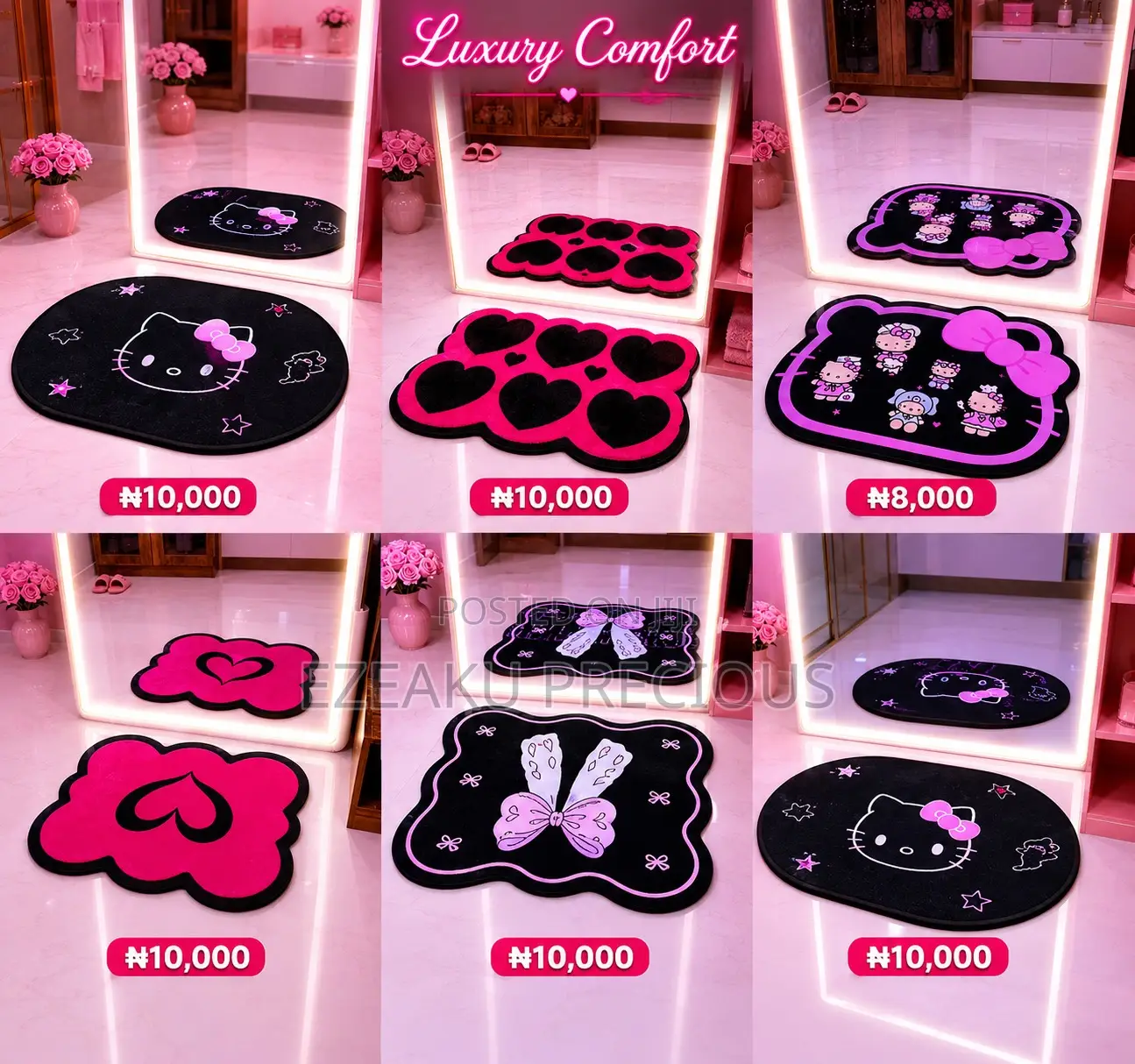Hello Kitty Soft Floor Mat – Cute Durable For