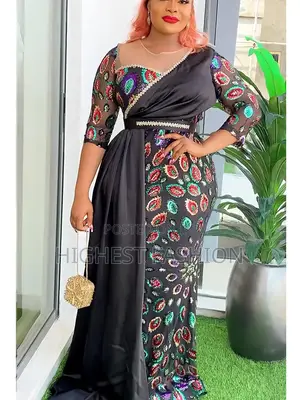 Half Sleeve Sequin Dress