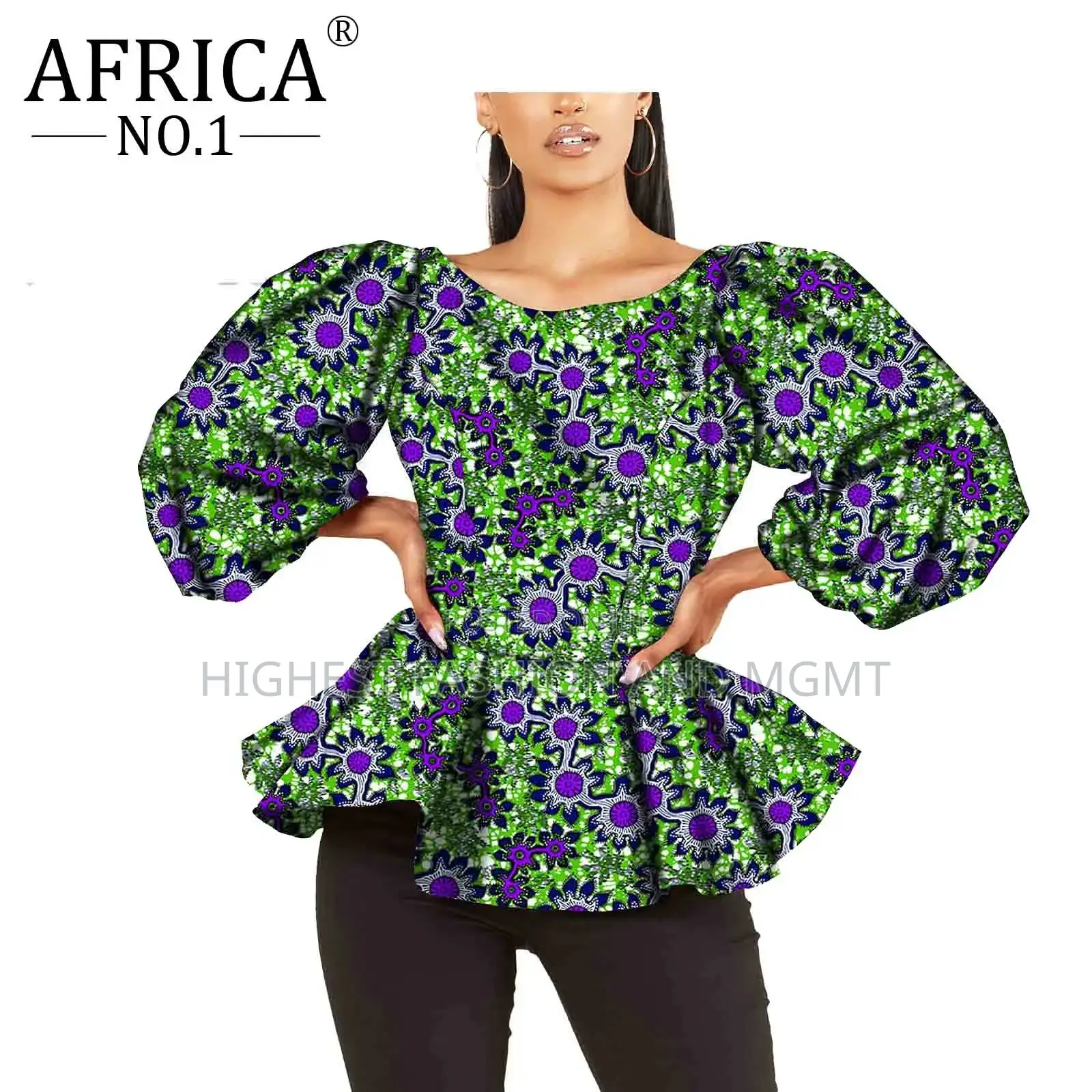 Puff Sleeve Ankara Top