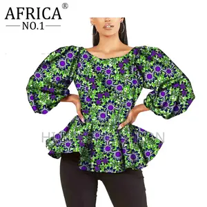 Puff Sleeve Ankara Top