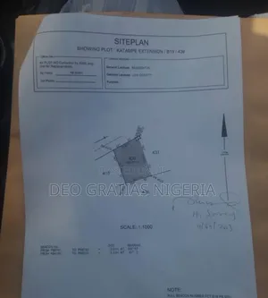 Land for Sale in Katampe Extension Abuja (1,000 Sqm)