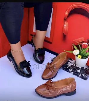 Women’S Patent Leather Office Loafers – Stylish Flat Shoes