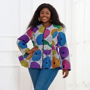 Ankara Print Zip Jacket