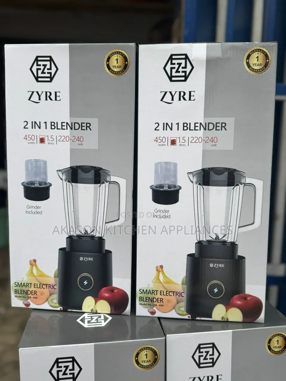 Zyre 2 in 1 Blender
