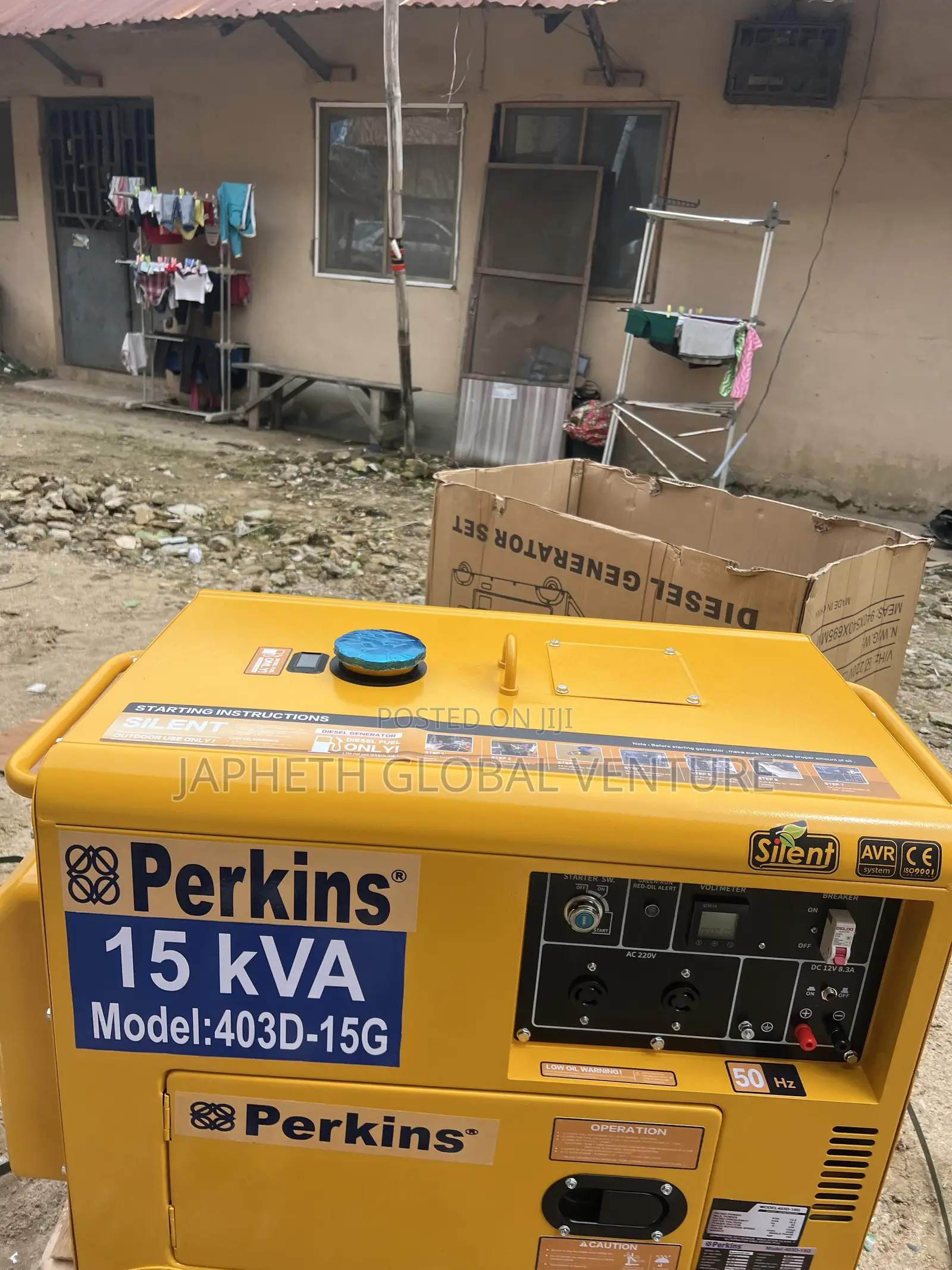 Perkins 15kva Silent Diesel Generator 100% Copper Coil